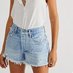 AGOLDE Parker Vintage Cut-Off Denim Shorts Sz 25 Waist 28"